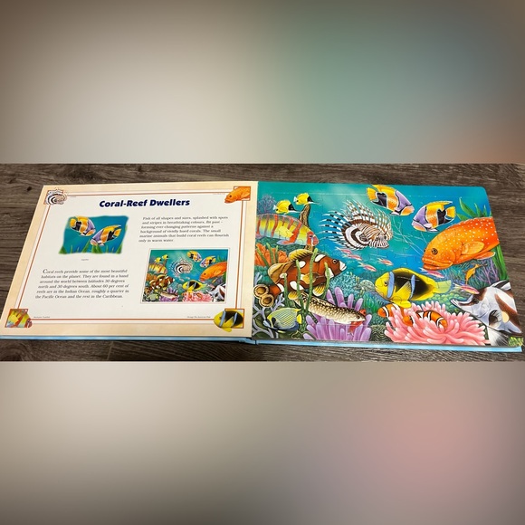 Jigsaw Puzzle Book Ocean Creatures with five 48 piece kids puzzles, Puzzle Book - Picture 3 of 7